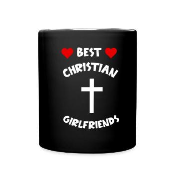 Meilleur ami Amis Religion chrétienne BFF - Mug uni - noir - Devant
