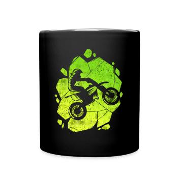 Motocross Enduro Dirtbike Moto Moto-Cross - Mug uni - noir - Devant