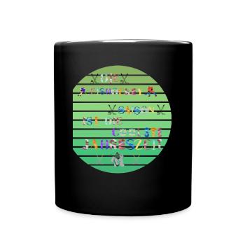 Die Top Sportart Saison ist die coole Eishockey - Tasse einfarbig - Schwarz - Vorne