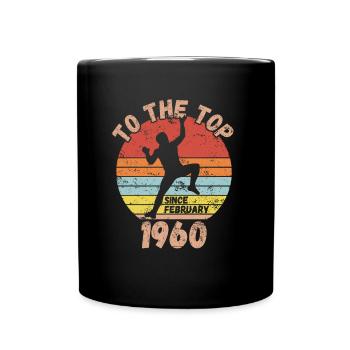 Anniversaire Escalade Bouldering depuis février 1960 - Mug uni - noir - Devant