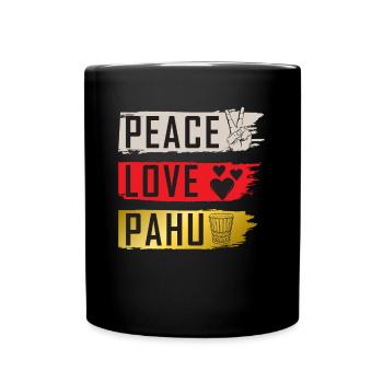 Peace Love Pahu Tambour Instrument de musique - Mug uni - noir - Devant