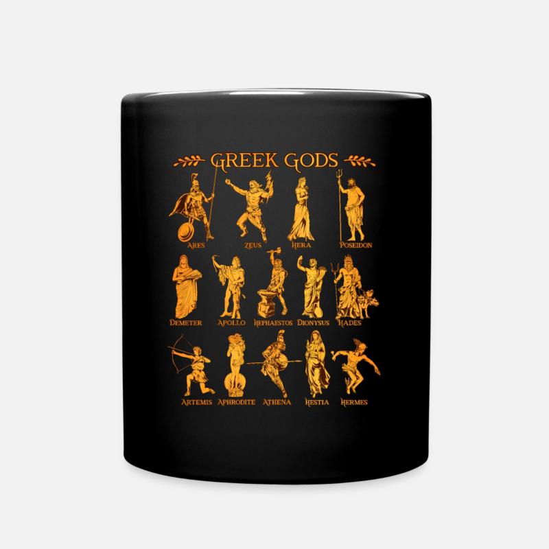 Dieux de la mythologie grecque - Mug uni - noir