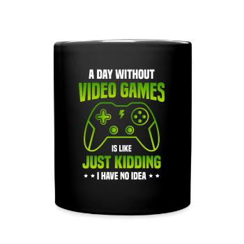 Controller Gamer Spielen Videospiel Joystick - Tasse einfarbig - Schwarz - Vorne