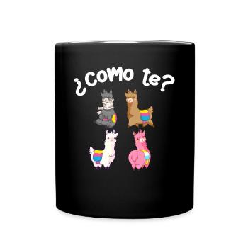 Como Te Lamas, Lama - Mug uni - noir - Devant