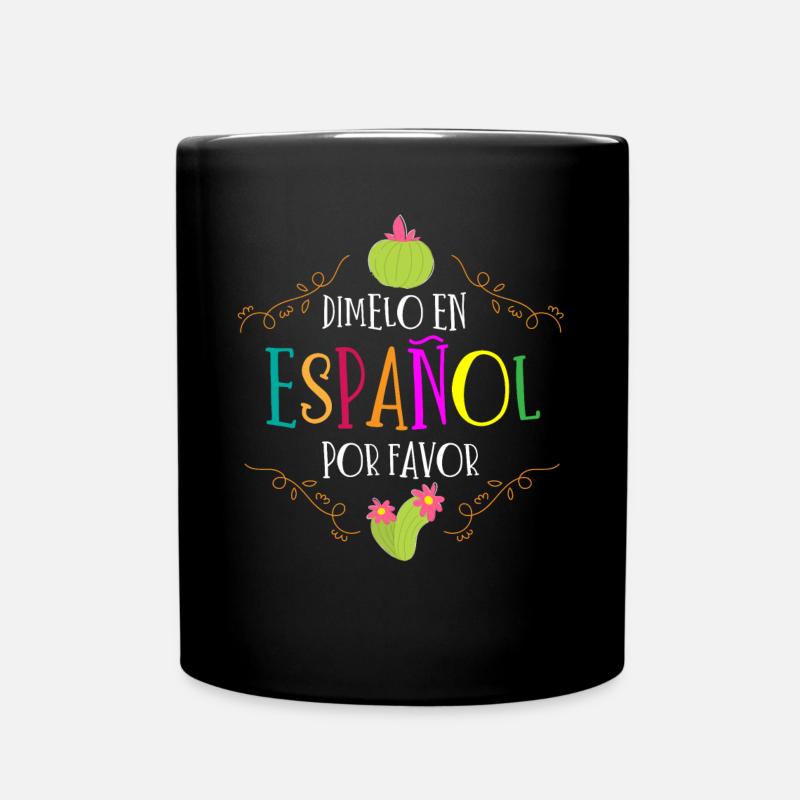 Spanischlehrer, Spanisch Unterrichten - Tasse einfarbig - Schwarz