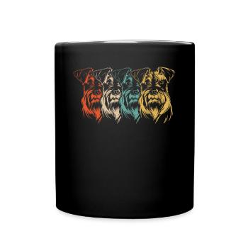 Schnauzer, Schnauzer Cadeau de propriétaire de chien Schnauzer - Mug uni - noir - Devant