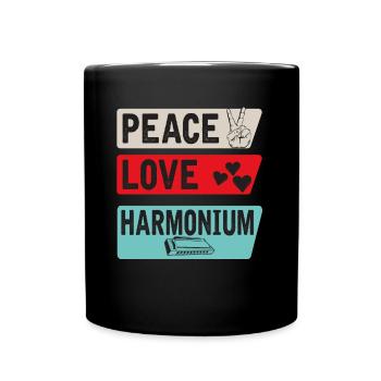 Harmonium Musical Instrument Melodeon - Tasse einfarbig - Schwarz - Vorne