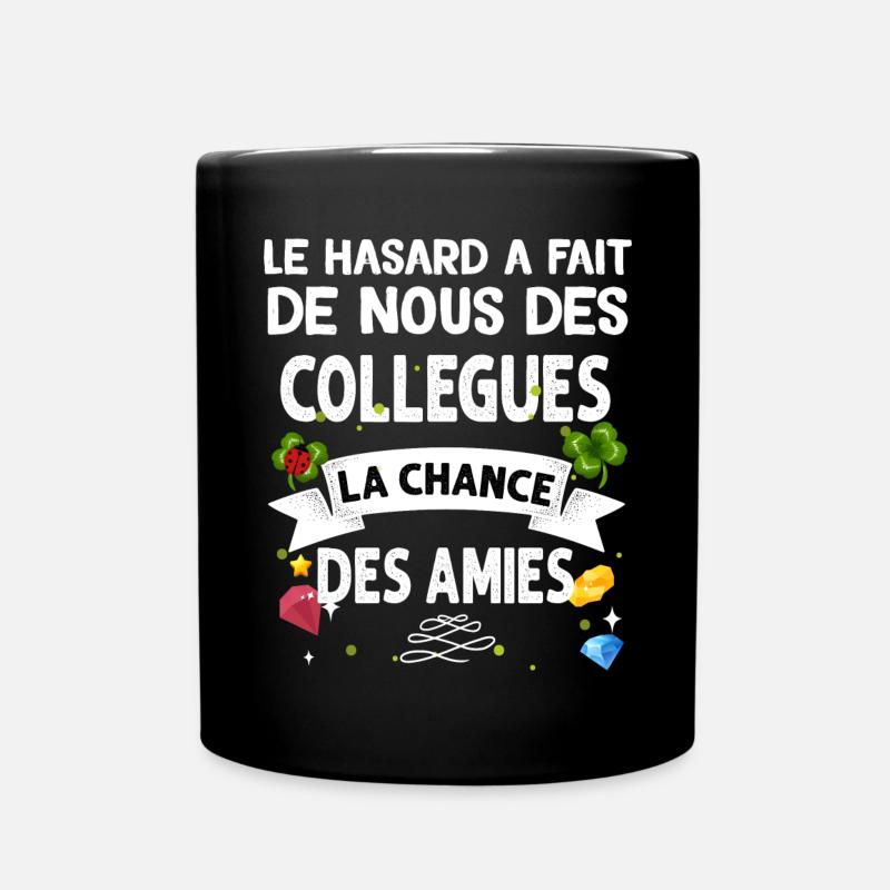 Ma Collègue Et Aussi Mon Amie - Mug uni - noir