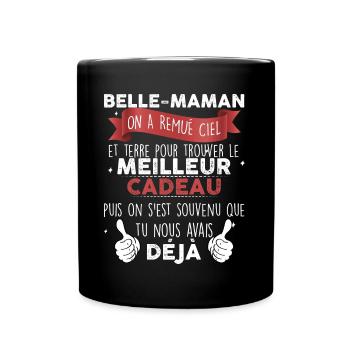 Belle Maman Cadeau Original Message Humour Cadeau - Mug uni - noir - Devant