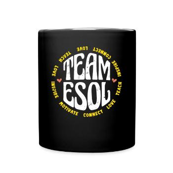 ESOL Teacher Crew Squad Rainbow Retour à l’école - Mug uni - noir - Devant