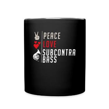 Subcontrabass Musical Instrument Flute - Tasse einfarbig - Schwarz - Vorne