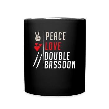 Contrebasson Musicien - Mug uni - noir - Devant