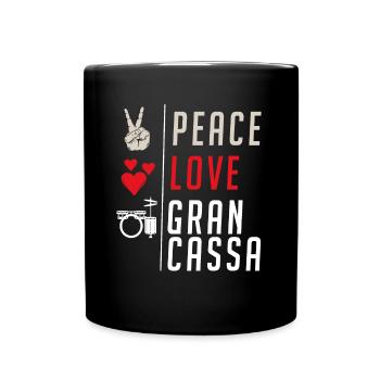 Gran Cassa Musical Instrument Bass Drum - Tasse einfarbig - Schwarz - Vorne