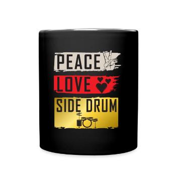 Instrument de musique à caisse claire latérale - Mug uni - noir - Devant