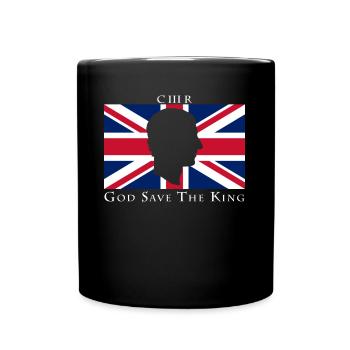 God Save The King Uk Flag - Full Colour Mug - black - Front