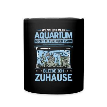 Entwicklung Von Aquaristen, Aquarium - Tasse einfarbig - Schwarz - Vorne