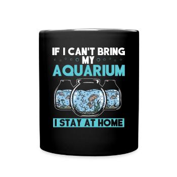 Entwicklung Von Aquaristen, Aquarium - Tasse einfarbig - Schwarz - Vorne