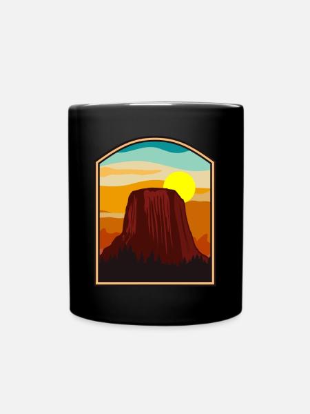 Devils Tower National Monument - Tasse einfarbig - Schwarz