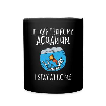 Entwicklung Von Aquaristen, Aquarium - Tasse einfarbig - Schwarz - Vorne