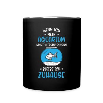 Entwicklung Von Aquaristen, Aquarium - Tasse einfarbig - Schwarz - Vorne