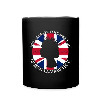 RIP Queen wir werden uns immer an dich erinnern - Tasse einfarbig - Schwarz - Vorne