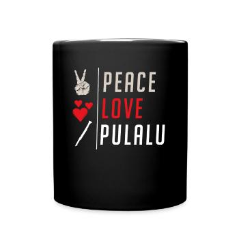 Peace Love Pulalu Musical Instrument - Tasse einfarbig - Schwarz - Vorne