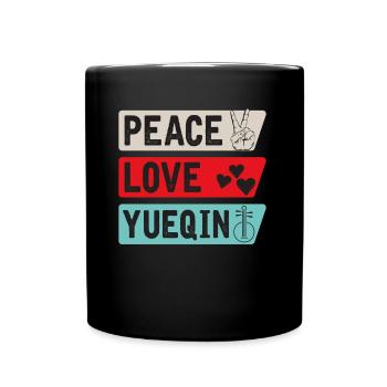 Peace Love Yueqin Instrument - Mug uni - noir - Devant