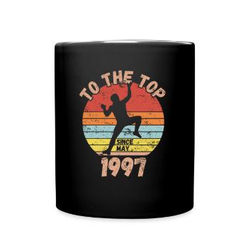 Geburtstag Klettern Bouldern seit Mai 1997 - Tasse einfarbig - Schwarz - Vorne