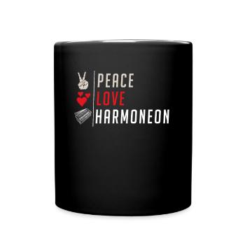 Peace Love Harmoneon Instrument - Mug uni - noir - Devant
