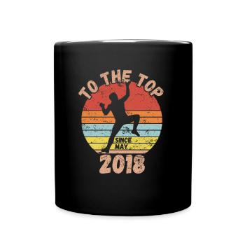 Birthday Climbing Bouldering since May 2018 - Full Colour Mug - black - Front
