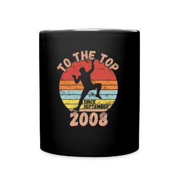 Escalade, bloc, grimpeurs, escalade sur glace, boulde - Mug uni - noir - Devant