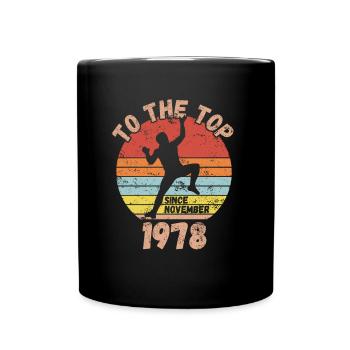 Anniversaire Escalade Bouldering depuis novembre 1978 - Mug uni - noir - Devant