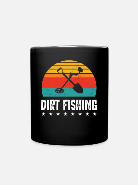 Metal detection, metal detector - Full Colour Mug - black