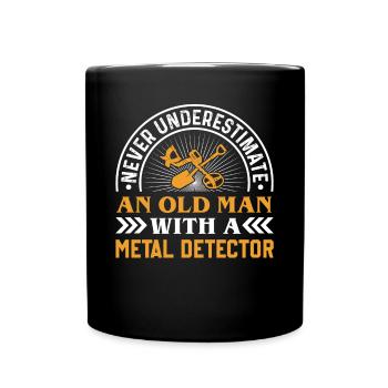 Détection de métaux, détecteur de métaux - Mug uni - noir - Devant