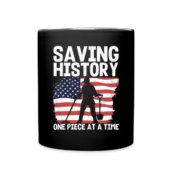 Détection de métaux, détecteur de métaux - Mug uni - noir - Devant