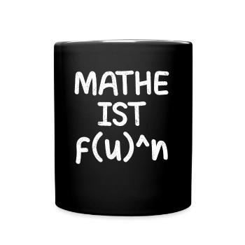 Les mathématiques sont une conception mathématique amusante - Mug uni - noir - Devant