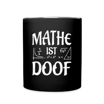 Les mathématiques sont stupides La conception mathématique - Mug uni - noir - Devant