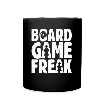 Board Game Freak Chess Player Dice - Tasse einfarbig - Schwarz - Vorne