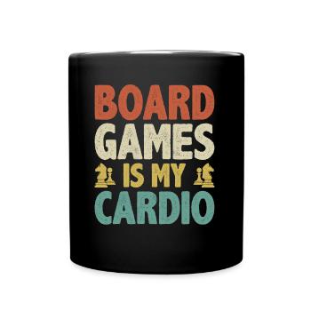 Board Game Is My Cardio Chess Player - Tasse einfarbig - Schwarz - Vorne