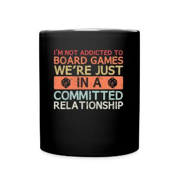 La vie est un jeu de société joueur d’échecs dés - Mug uni - noir - Devant