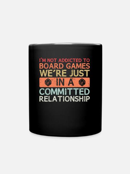 Life Is A Board Game Chess Player Dice - Tasse einfarbig - Schwarz