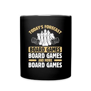 Les jeux de société prévisionnels d’aujourd’hui et plus de jeux de société - Mug uni - noir - Devant