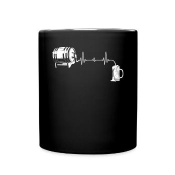 Bierliebhaber, Biertrinker, Brauerin, Bierbrauer - Tasse einfarbig - Schwarz - Vorne