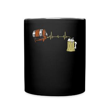 Bierliebhaber, Biertrinker, Brauerin, Bierbrauer - Tasse einfarbig - Schwarz - Vorne