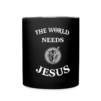 Jesus Christus Messias Religion Glaube Christentum - Tasse einfarbig - Schwarz - Vorne