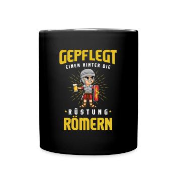 Römer Biertrinken Brauerei Biertrinker Kühles Bier - Tasse einfarbig - Schwarz - Vorne