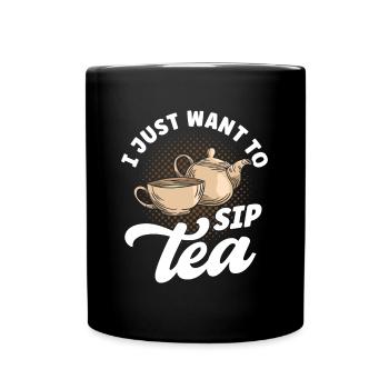 Buveur de thé Tea Lover Gift Tea - Mug uni - noir - Devant