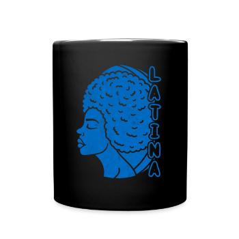 Afro Latina Pride Latin America Latina Power - Full Colour Mug - black - Front