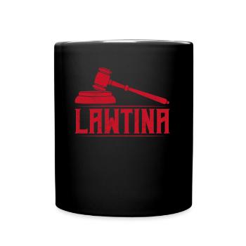 Lawtina Latina Pride Latin America Judge Lawyer - Full Colour Mug - black - Front
