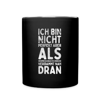 Vermessungstechniker Landvermesser Tolle - Tasse einfarbig - Schwarz - Vorne